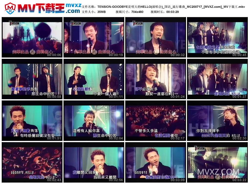 TENSION-GOODBYE是明天的HELLO(演唱会)_国语_流行歌曲_MC200717